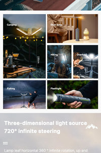 Thumbnail for FieldLux™ Telescopic Camp Lantern - 8000mAh Power Bank & Tripod Light
