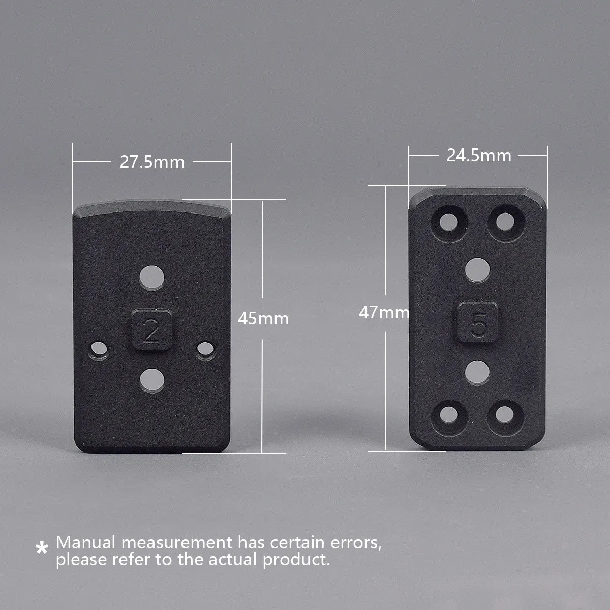 TacSight™ – 35/45° Offset Red Dot Optic Mount – Aluminum Mount for T01 T02 RMR