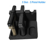 Thumbnail for BattleGear™ 4-Slot Pistol Holder Rack - EVA Foam Gun Safe Organizer