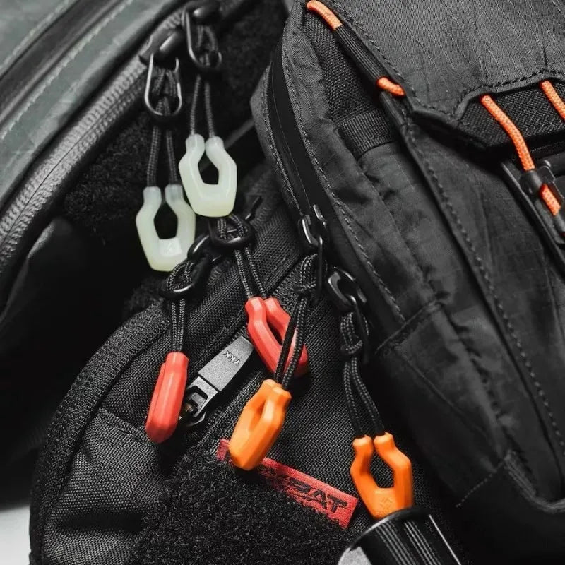 BattleGear™ glow zipper pulls for bags, tents, jackets, and tactical gear