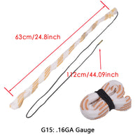 Thumbnail for BattleGear™ – Tactical Gun Bore Rope Brush Cleaner - Multi-Caliber Rifle Barrel Cleaning