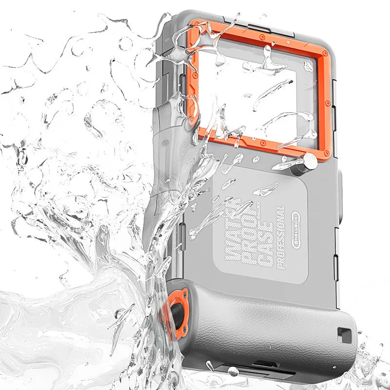 AquaShield™ Tactical Diving Phone Case - 15m Waterproof Protective Housing with Lanyard