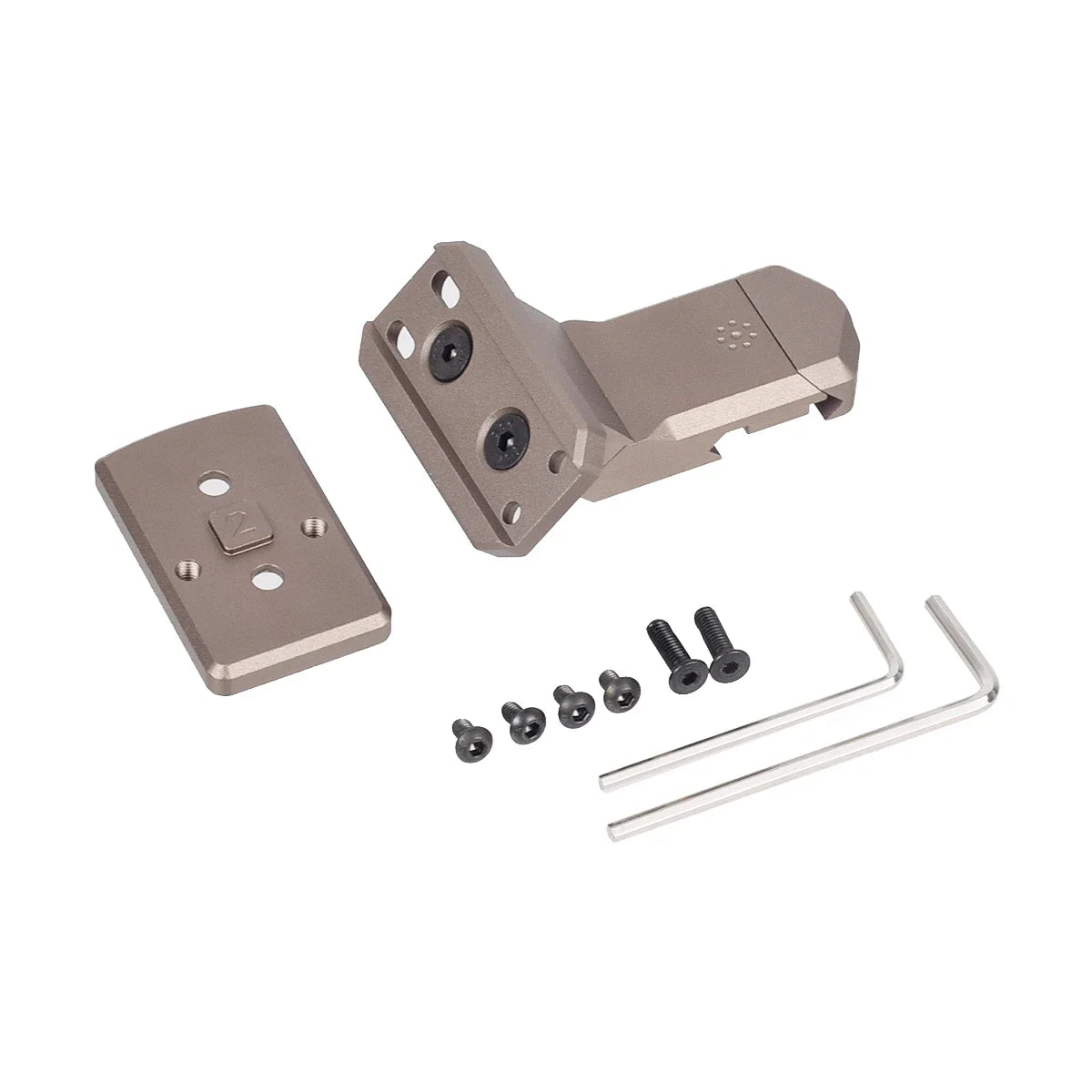 TacSight™ – 35/45° Offset Red Dot Optic Mount – Aluminum Mount for T01 T02 RMR