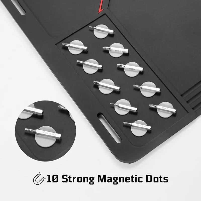 BattleGear™ magnetic gun cleaning work mat with parts organizer