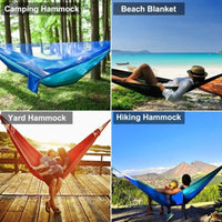 Thumbnail for Mosquito Net Camping Hammock – Parachute Nylon Hammock with Insect Protection