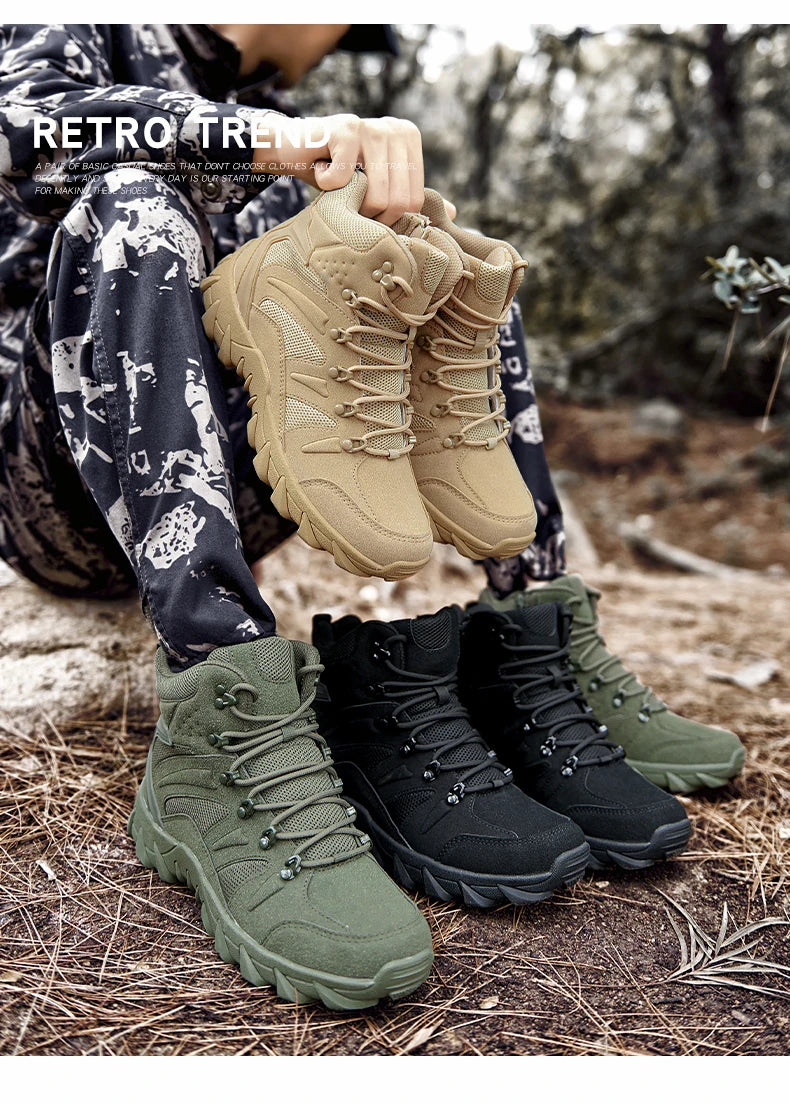 Ranger™ FieldReady Combat Boots – Tactical Hiking Shoes for Outdoor & Hunting