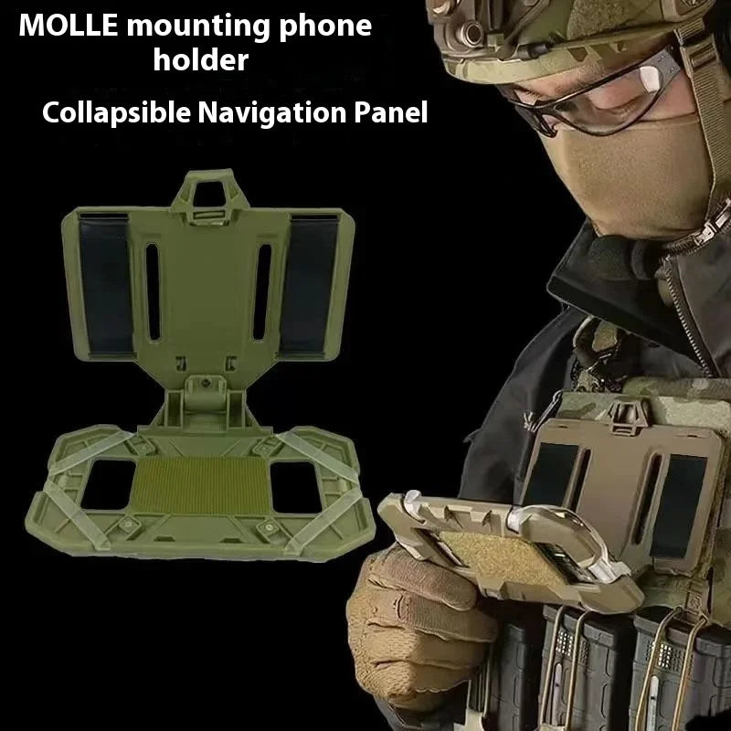 Plate Carrier Phone Mount – Phone & Map Holder Chest Panel