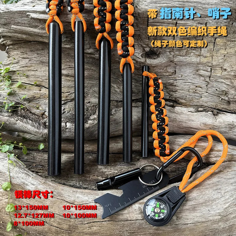BattleGear™ Survival Fire Starter Kit - Ferro Rod with Compass, Whistle & Striker