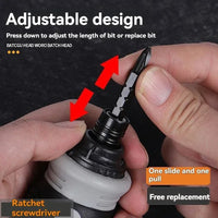 Thumbnail for BattleGear™ 12-in-1 Stubby Ratchet Screwdriver Set - Compact Field Repair Tool