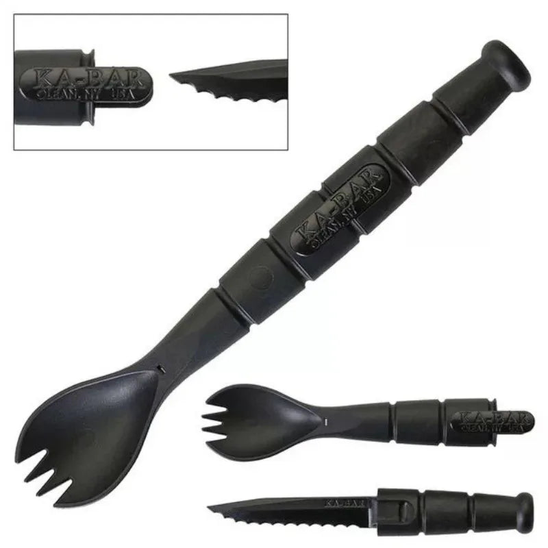BattleGear EDC Cutlery Set - Fork Spoon Knife Combo