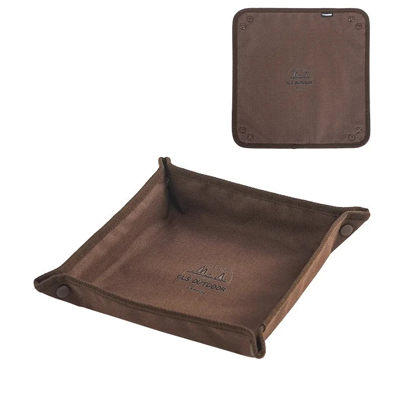 BattleGear™ portable camp organizer tray for camping, travel, vehicle, and EDC gear
