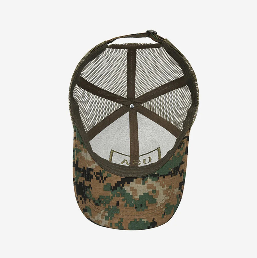 American Flag Adjustable Camouflage Hat