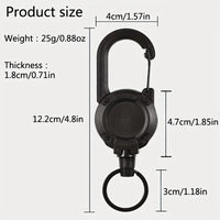 Thumbnail for Ranger™ Retractable Carabiner Badge Reel — Heavy Duty Extendable Keychain Holder