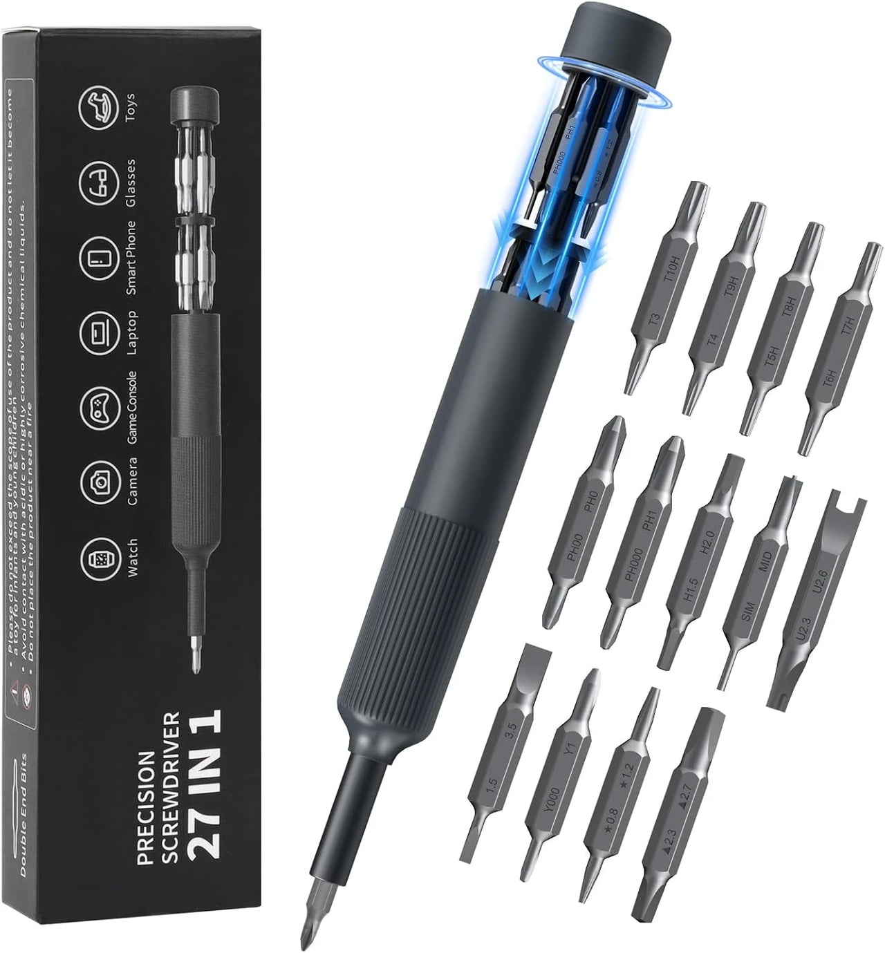 BattleGear 27-in-1 Precision Screwdriver Pen Kit with Magnetic Bits
