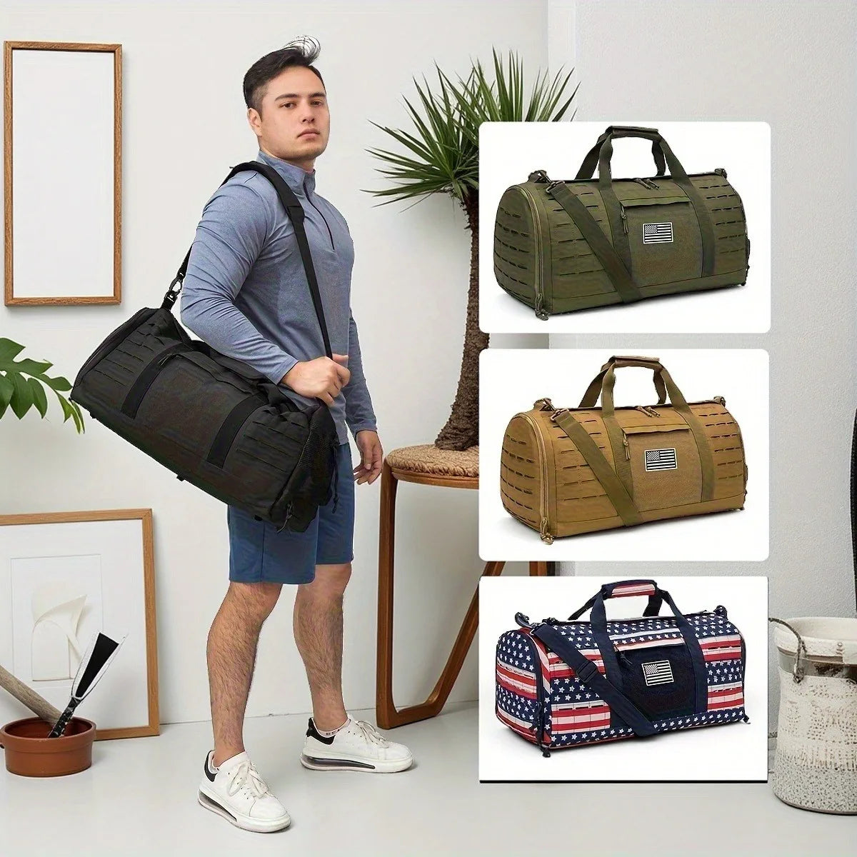 BattleGear™ - 40L Tactical Range Duffel - Multi-Compartment Gear Bag