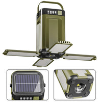 Thumbnail for FieldLux™ SolarFold Camping Lantern - Solar USB Tent Light + 2000mAh Power Bank