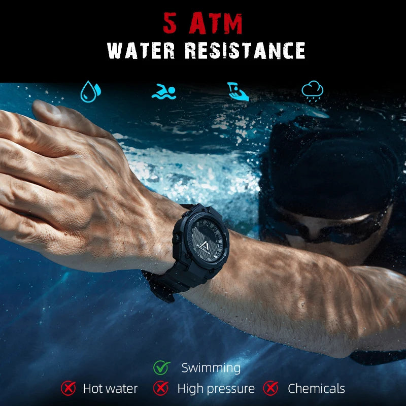 TacTime™ - Fortress Digital Field Watch - 50M Waterproof Outdoor Sports Timer