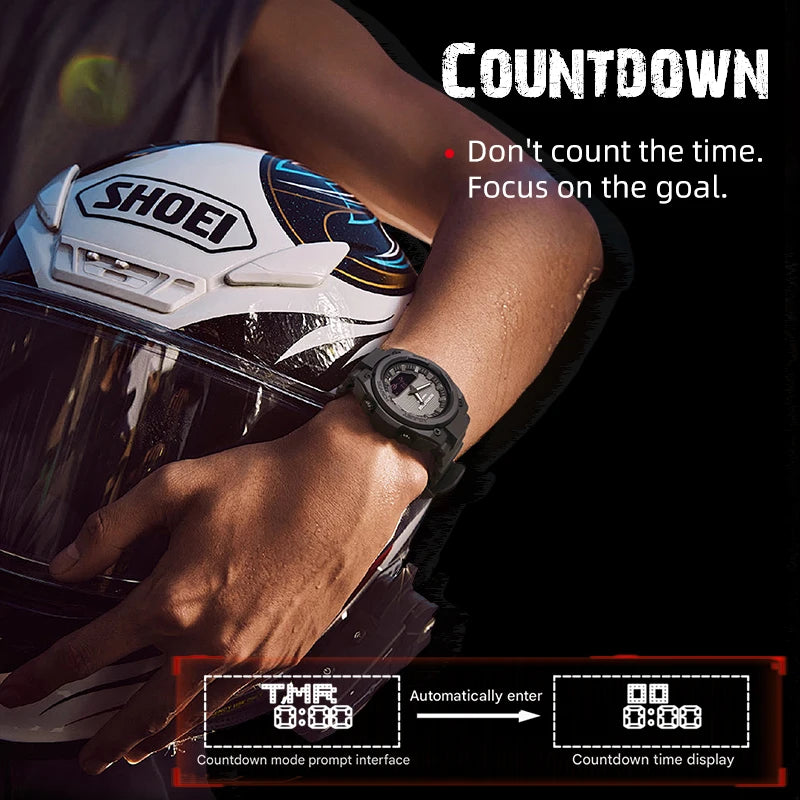 TacTime™ - Fortress Digital Field Watch - 50M Waterproof Outdoor Sports Timer