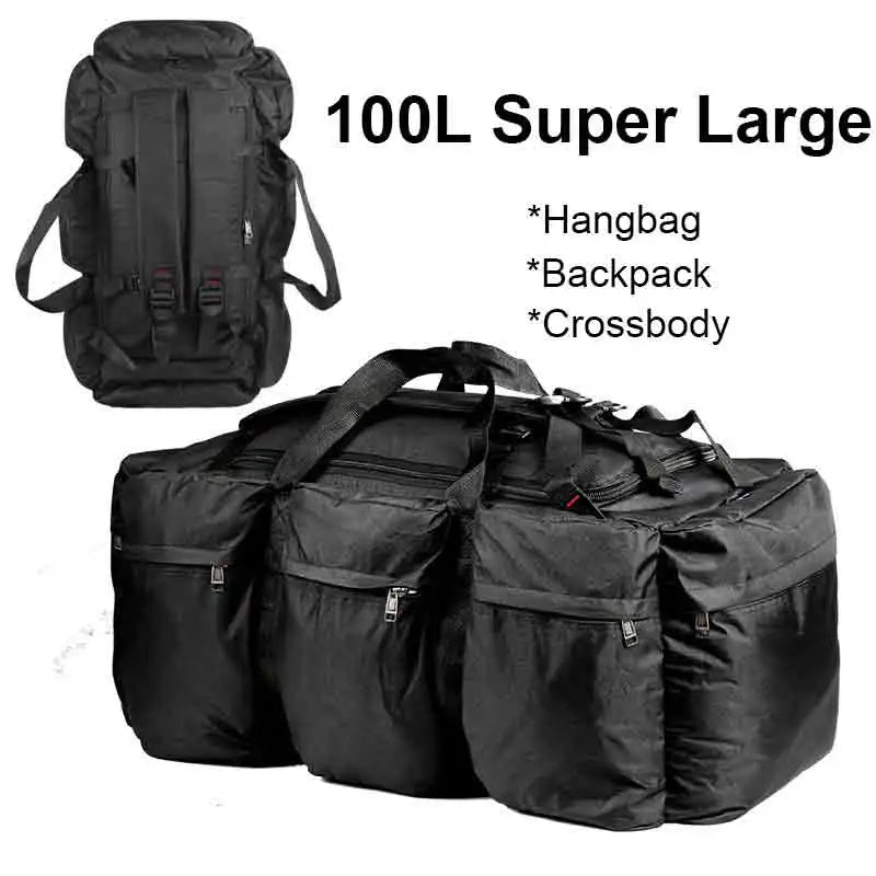 M.O.S. Gear™ - 100L Tactical Expedition Duffel Backpack - Carry-On Travel Bag