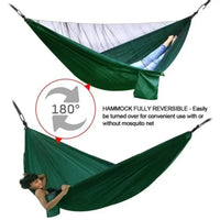 Thumbnail for Mosquito Net Camping Hammock – Parachute Nylon Hammock with Insect Protection