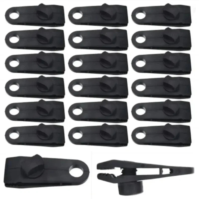 BattleGear™ - Heavy-Duty Tarp Clips - Locking Jaw Tent & Canopy Clamps