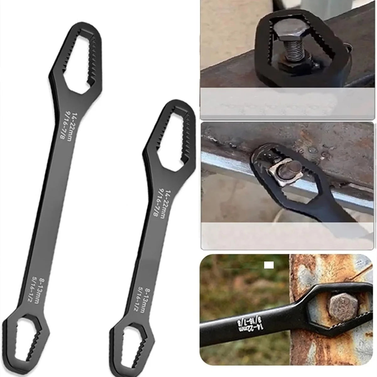 BattleGear™ Universal Double-Headed Self-Tightening Wrench Set - Tactical Adjustable Wrench