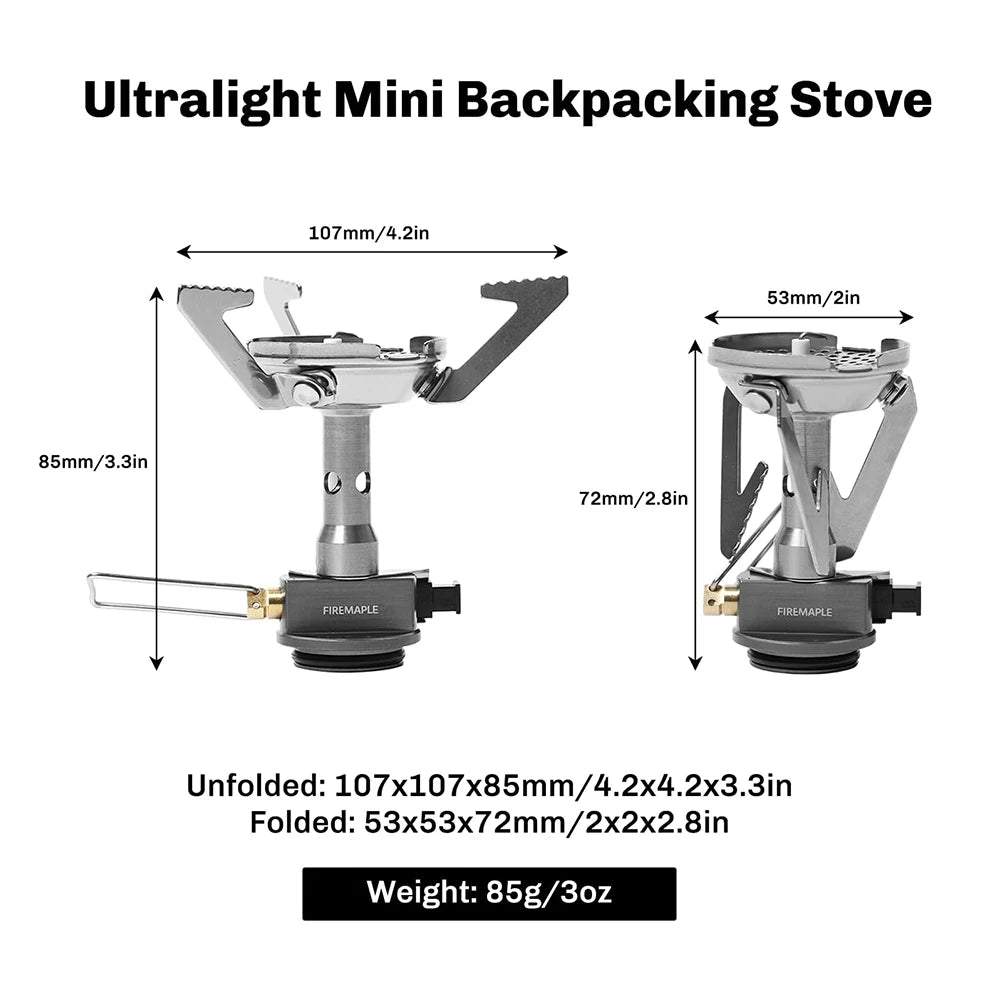 Fire-Maple™ - GreenPeak Camping Stove - Portable Propane Backpacking Stove with Piezo