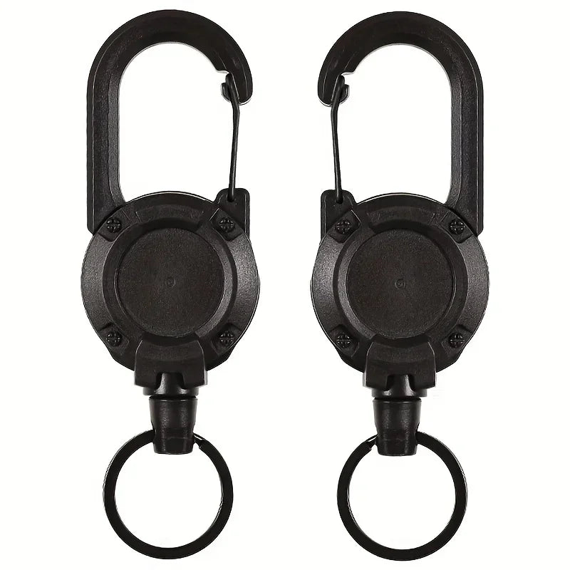 Ranger™ Retractable Carabiner Badge Reel — Heavy Duty Extendable Keychain Holder