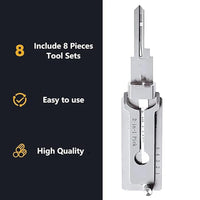 Thumbnail for BattleGear SS001 Pro locksmith decoder tool stainless automotive service pick - view 6