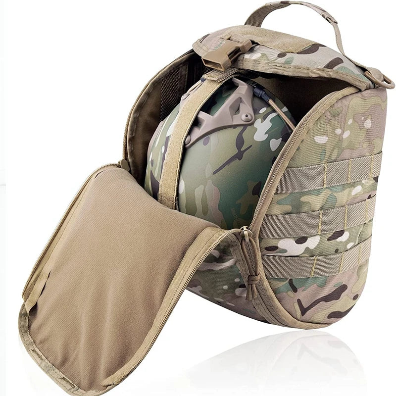 Tactical Helmet Bag – MOLLE-Compatible Protective Storage Pouch