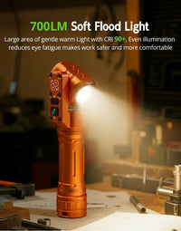 Thumbnail for BattleGear™ - Dual-Beam Rotating Head Flashlight - Magnetic Tail Work Light