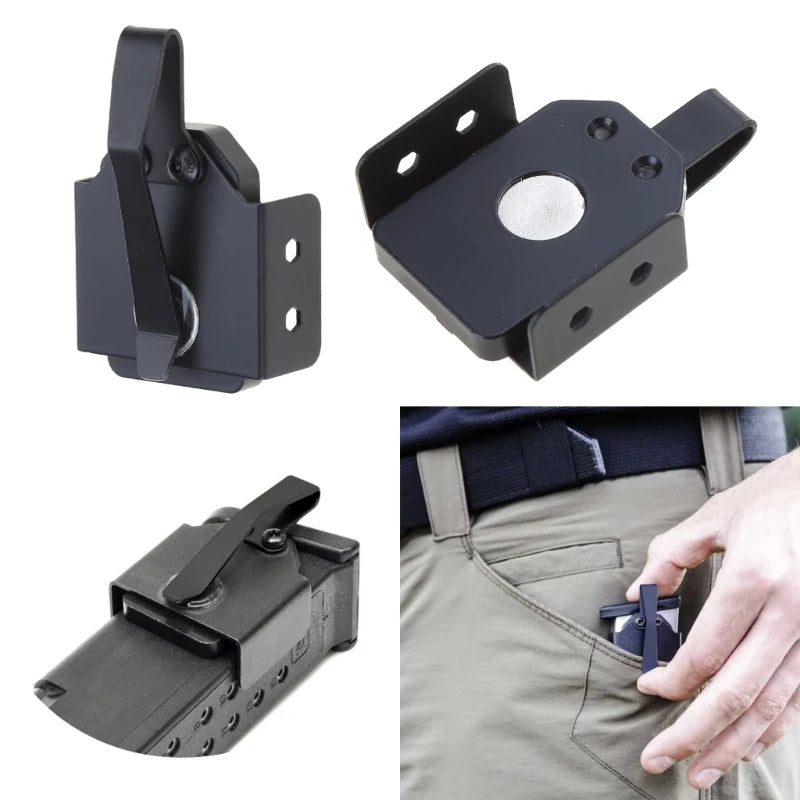 BattleGear™ Magnetic Pocket Magazine Holder - Clip-On 9mm/.40 Mag Carrier
