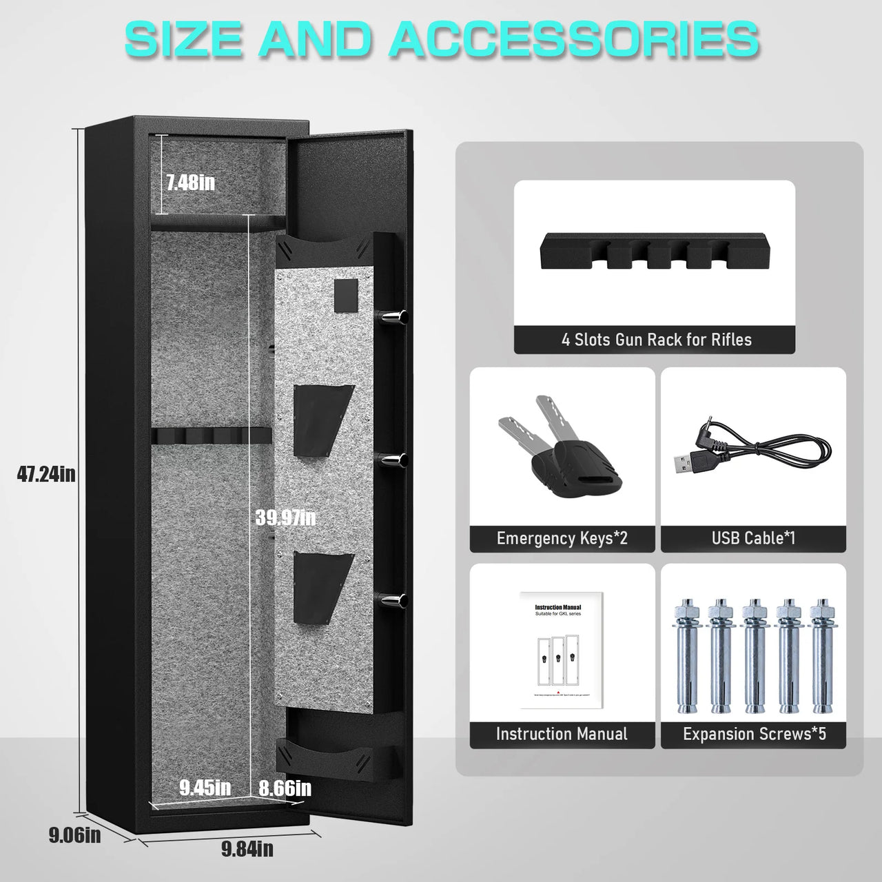 secure tactical gun safe for rifles and shotguns
