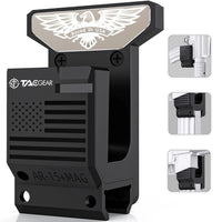 Thumbnail for TacGear AR-15 wall mount rifle rack with spare magazine holder