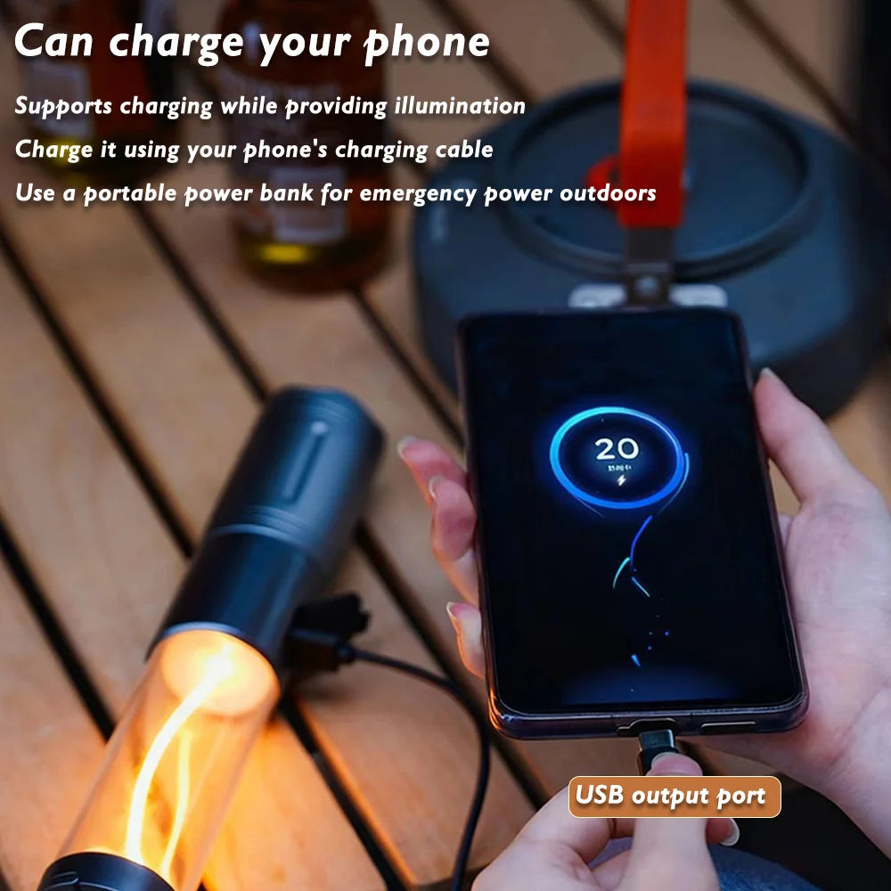 FieldLux™ Telescopic Camp Lantern - 8000mAh Power Bank & Tripod Light