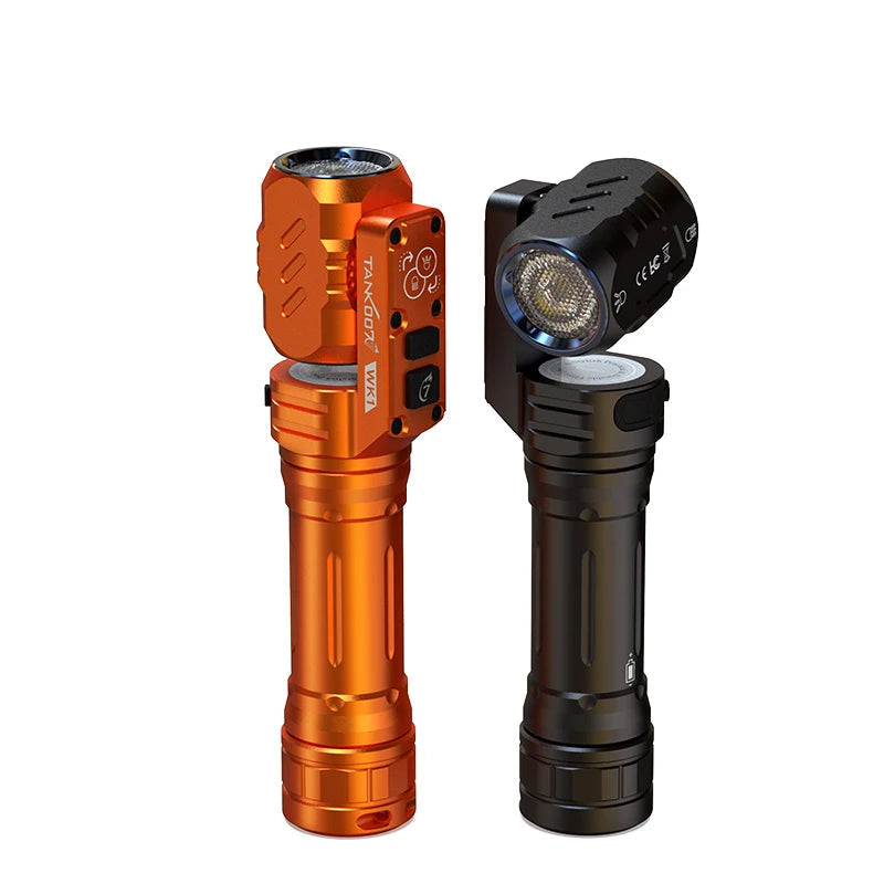 BattleGear™ - Dual-Beam Rotating Head Flashlight - Magnetic Tail Work Light