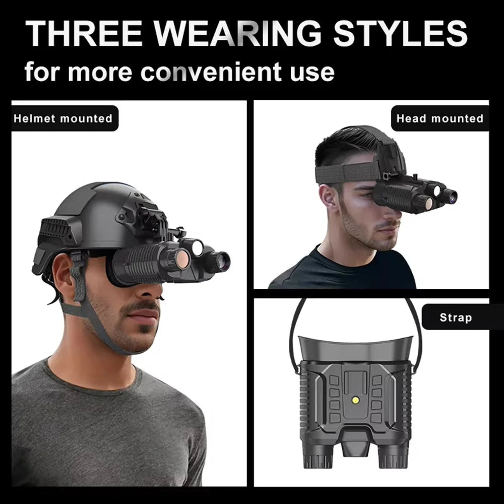 IR-Pro™ StealthView 4K Helmet-Mounted Night Vision Goggles - 36MP Digital NVG