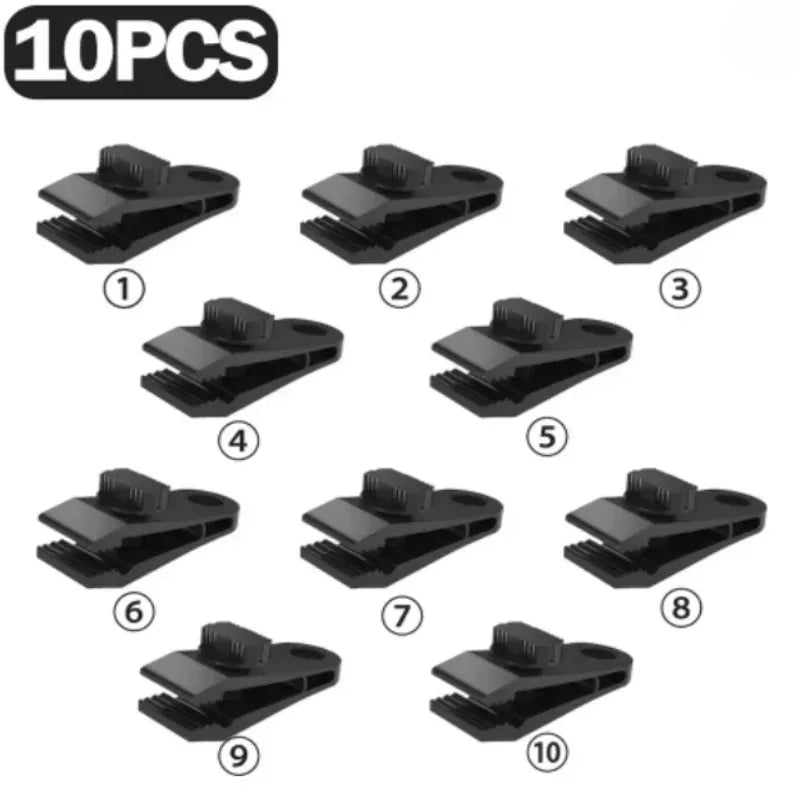 BattleGear™ - Heavy-Duty Tarp Clips - Locking Jaw Tent & Canopy Clamps