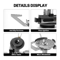 Thumbnail for Fire-Maple™ - GreenPeak Camping Stove - Portable Propane Backpacking Stove with Piezo