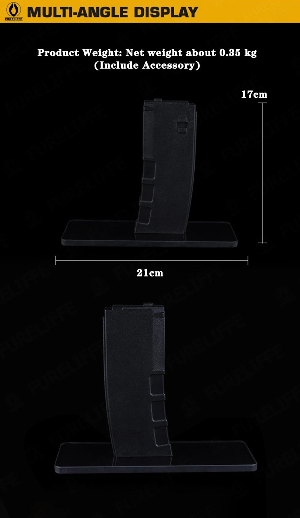 BattleGear™ - AR/M4 GBB Display Stand - Anti-Slip Tabletop Rack