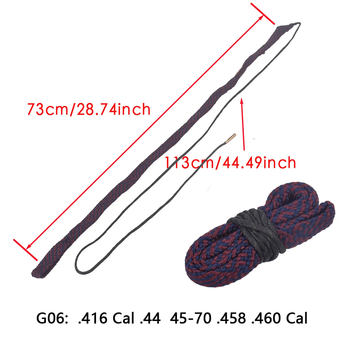 BattleGear™ – Tactical Gun Bore Rope Brush Cleaner - Multi-Caliber Rifle Barrel Cleaning