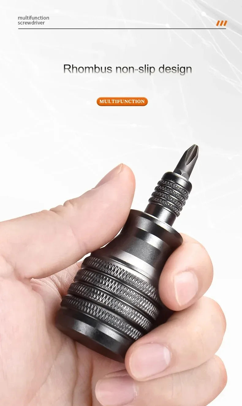 BattleGear™ - 7-in-1 Mini Screwdriver Set - Aluminum EDC Precision Tool