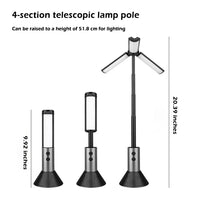 Thumbnail for FieldLux™ Telescopic Camp Lantern - 8000mAh Power Bank & Tripod Light
