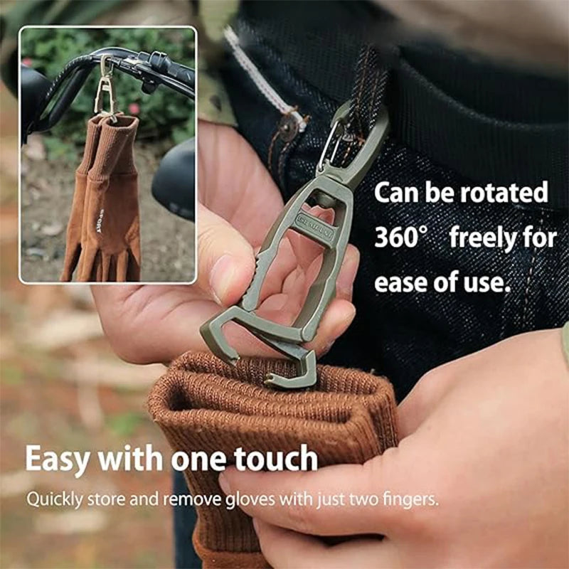 BattleGear™ – Glove Clip Holder – Anti-Drop Belt Clamp for Workers & Shooters