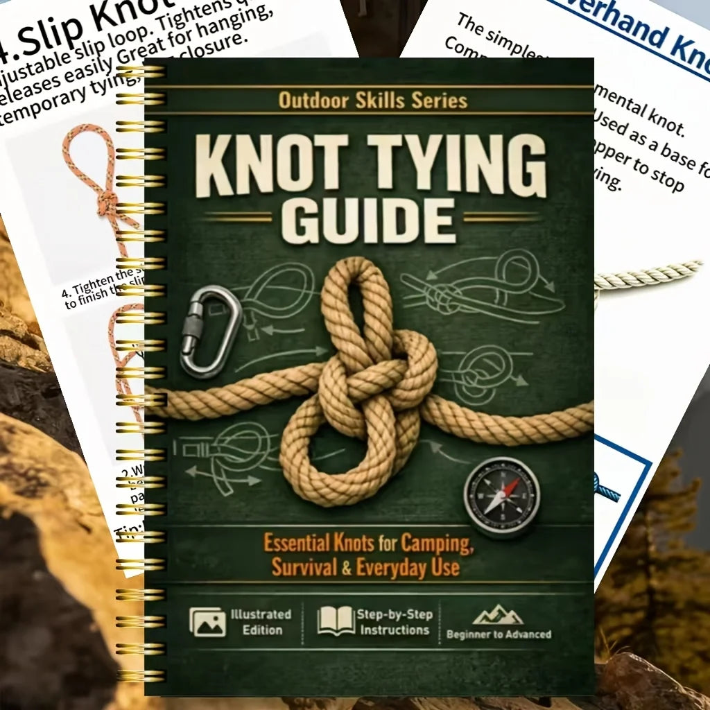 BattleGear outdoor knot guide with sample knot instruction pages