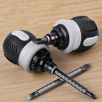 Thumbnail for BattleGear™ 12-in-1 Stubby Ratchet Screwdriver Set - Compact Field Repair Tool