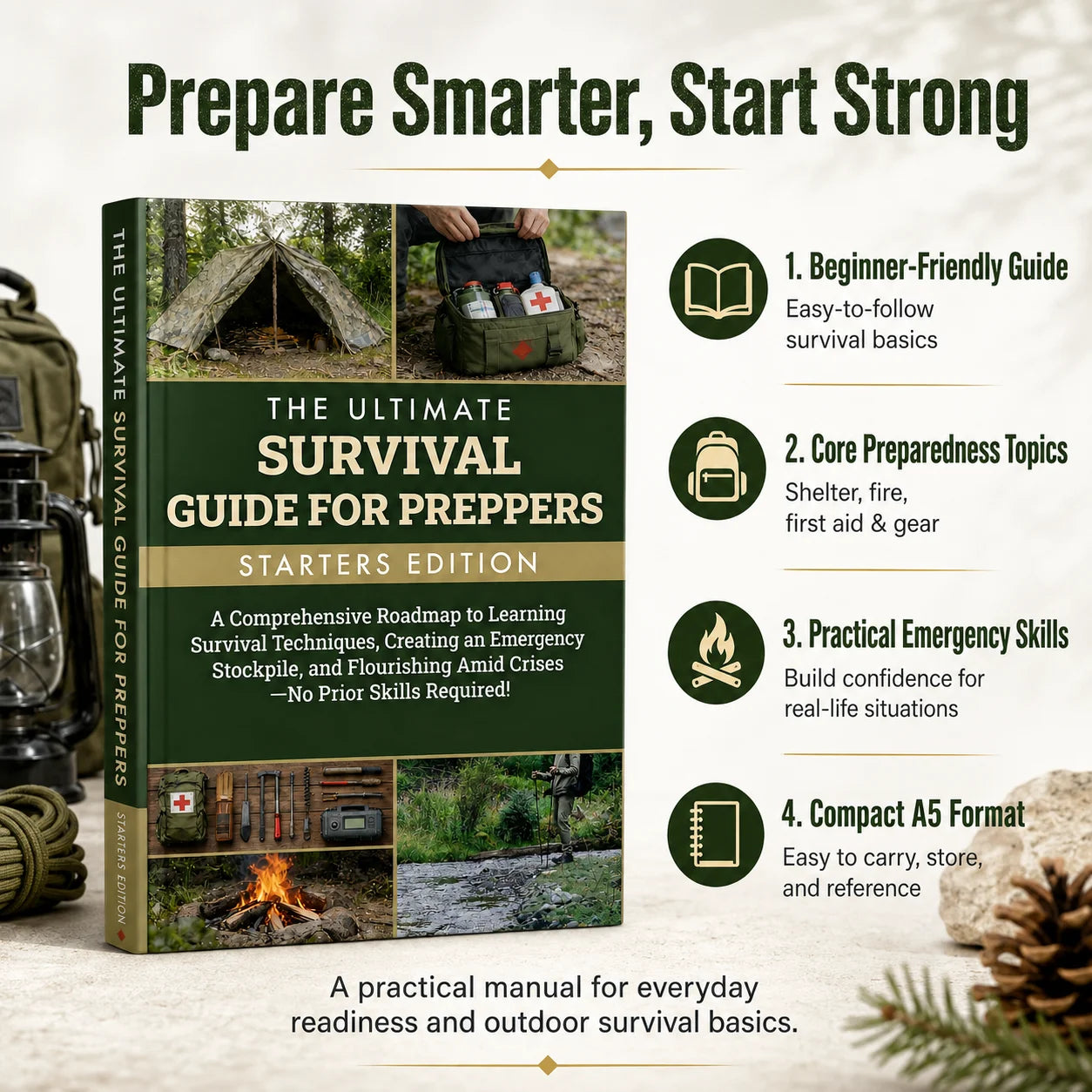 BattleGear™ Prepper Starter Guide - Emergency Preparedness Field Book feature detail