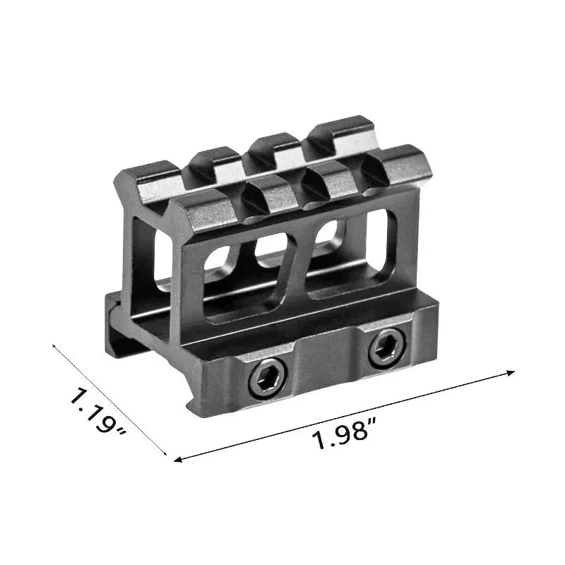 18 Inch Optics Riser TacSight™ See-Through Riser Bracket Scope Mount | Military Overstock