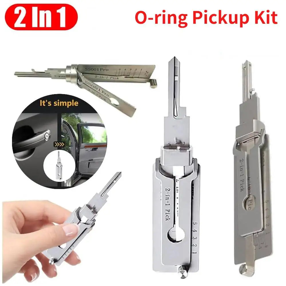 BattleGear SS001 Pro locksmith decoder tool stainless automotive service pick - view 1