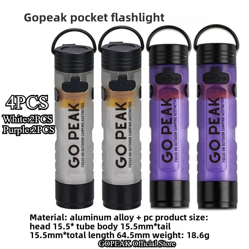 FieldLux™ Pocket Mini Flashlight - Key Chain EDC Light with Magnetic Cap